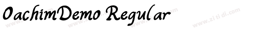 OachimDemo Regular字体转换